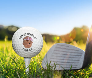 Custom Golf Balls, Dad Golf Ball, First Fathers Day Golf Balls, Fathers Day Gifts, Best Dad By Par, New Dad Gift, Golf Gift, Gift for Father