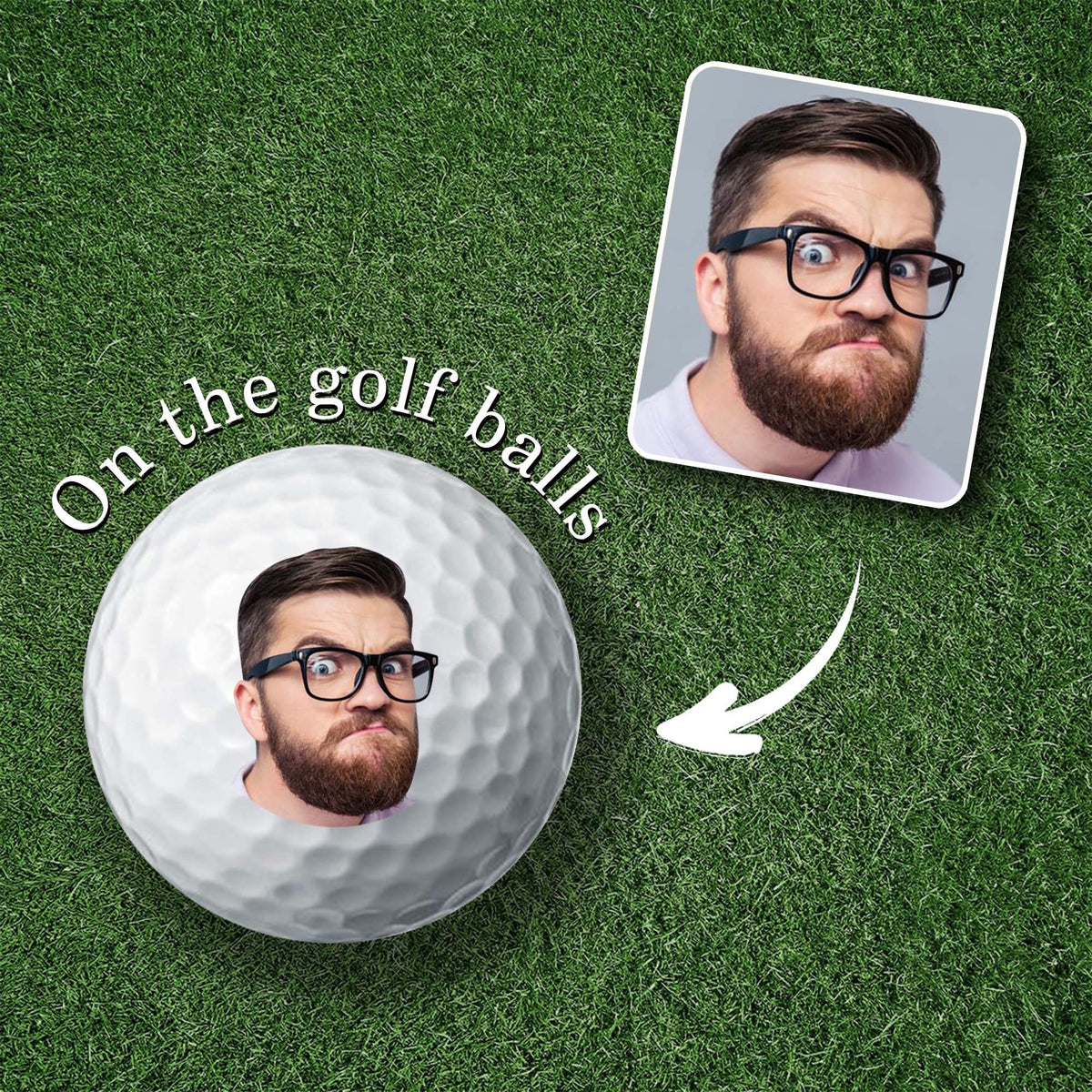 Custom Golf Balls, Golf Gifts For Men, Personalized Photo Golf Balls, Customized Golf Balls With Photo, Gift for Husband, Groomsmen Gift