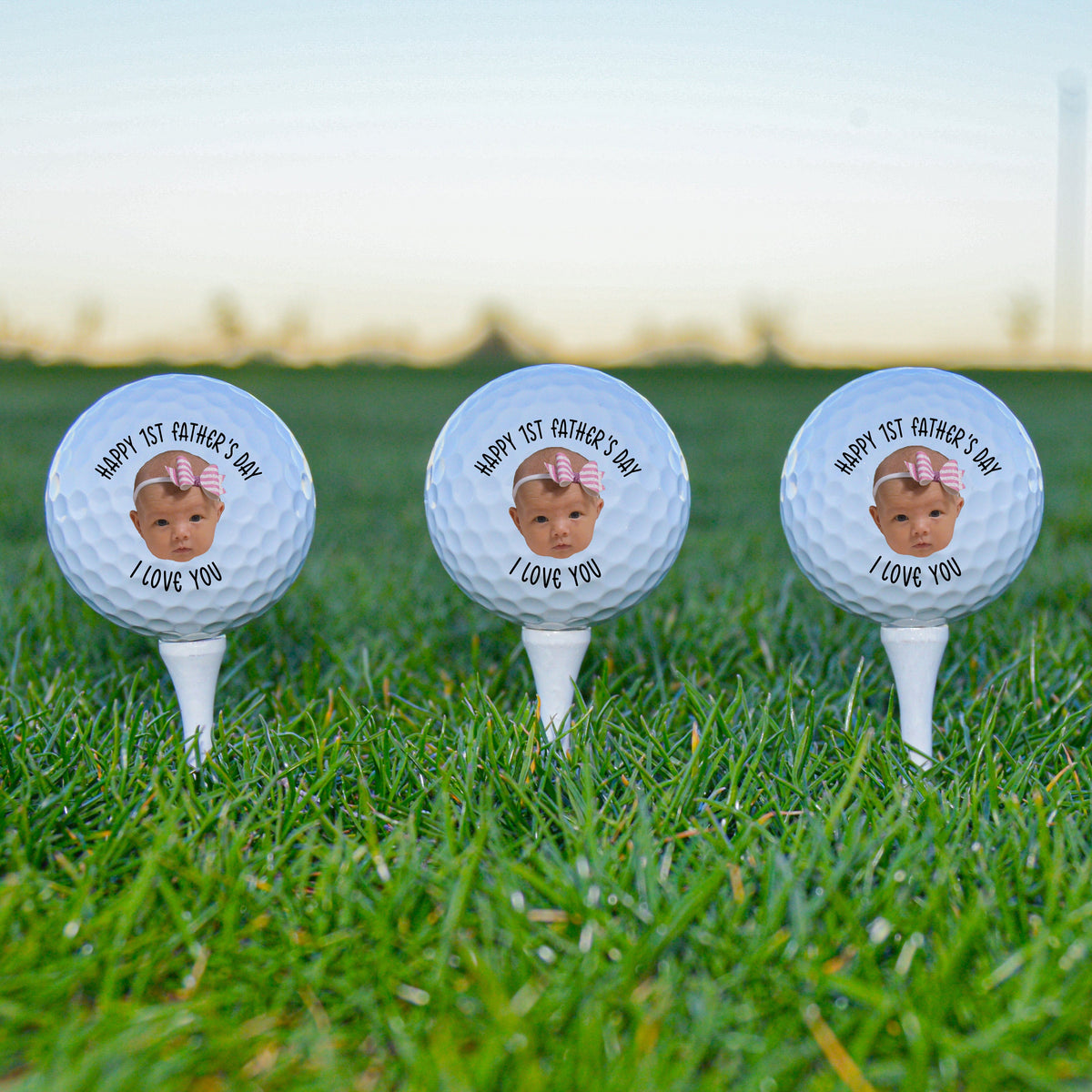 Custom Golf Balls, Dad Golf Ball, First Fathers Day Golf Balls, Fathers Day Gifts, Best Dad By Par, New Dad Gift, Golf Gift, Gift for Father