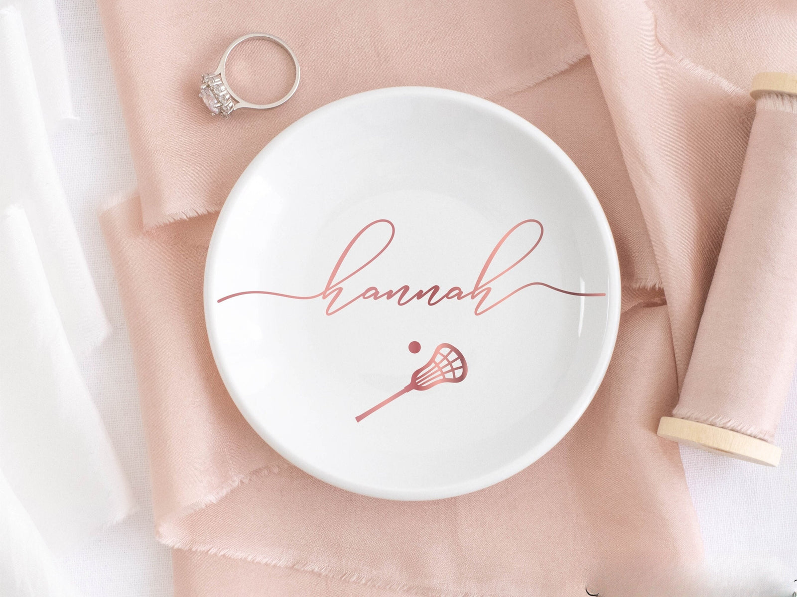 Personalized lacrosse gifts for girls seniors, Lacrosse coach gift, lacrosse jewelry dish, girls lacrosse team gift, senior lacrosse gift