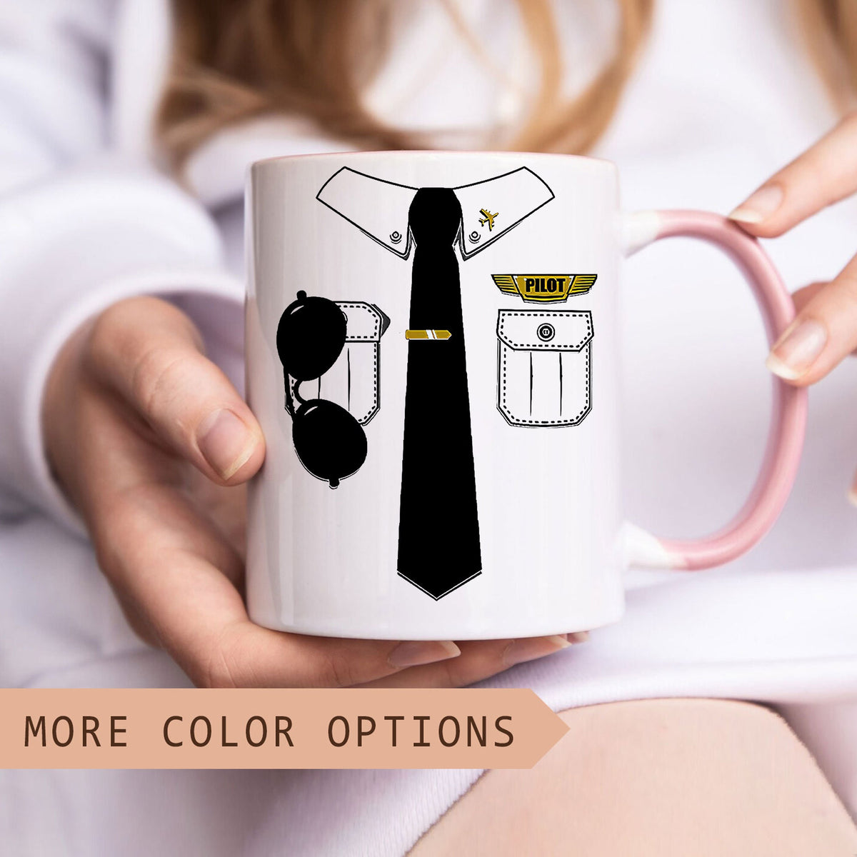Personalized Pilot Mug, Captain Coffee Mug, Custom Name Pilot Mug, Aviation Mug, Airplane Tea Cup, Birthday Gift for Dad, Husband, Boyfriend
