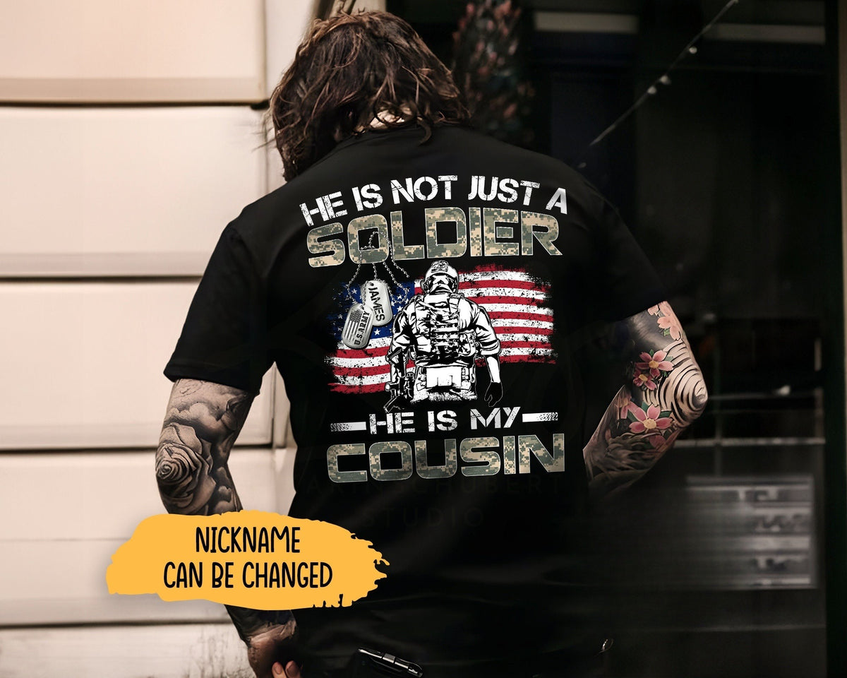 He Is Not Just A Soldier He Is My Son, Proud Army Dad, Proud Army Mom, Custom Army Family Shirt, Military Matching Shirt, US Army Graduation
