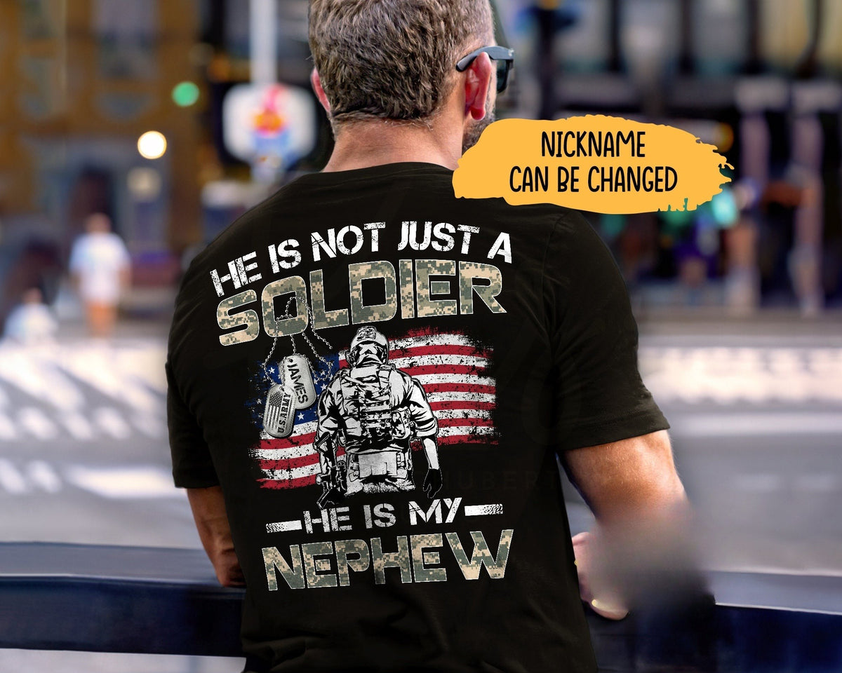 He Is Not Just A Soldier He Is My Son, Proud Army Dad, Proud Army Mom, Custom Army Family Shirt, Military Matching Shirt, US Army Graduation
