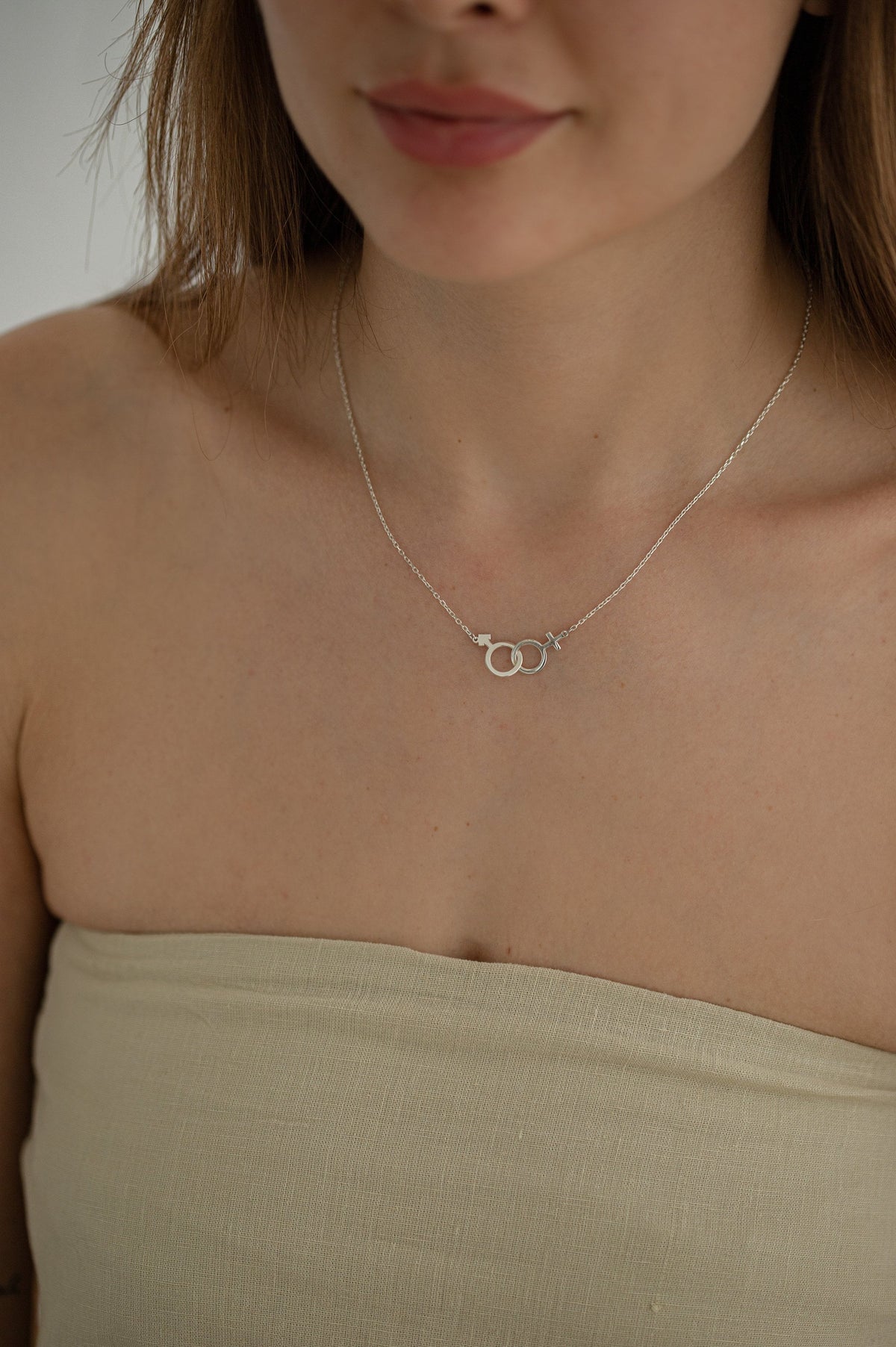 Custom Gender Symbol Necklace, Lesbian Necklace, Feminist Necklace, Venus Necklace, Lesbian Gift, Pride Necklace, Transgender Necklace