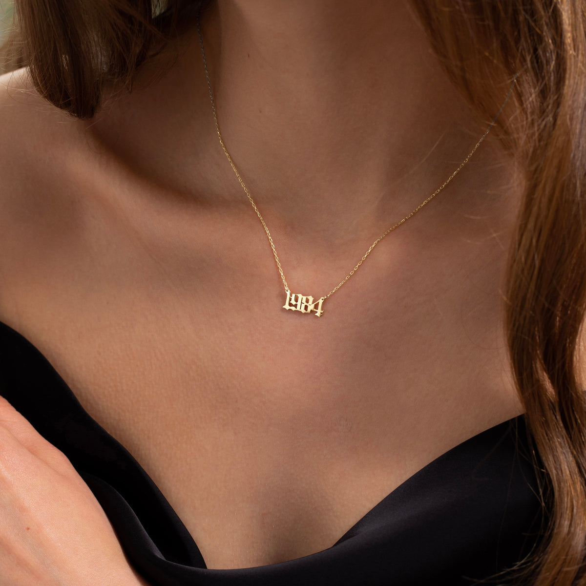 Personalized Number Necklace | Custom Year Date Necklace | Gold Lucky Number Jewelry | Personalized Necklace | Gift for Her