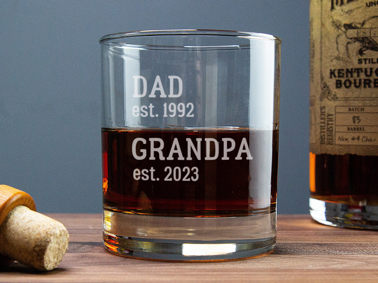 Grandpa Whiskey Glass, New Grandpa Gift ideas, Grandpa Pregnancy Announcement Gift, Custom Whiskey Glass, Grandpa Est 2025, Dad Grandpa Gift