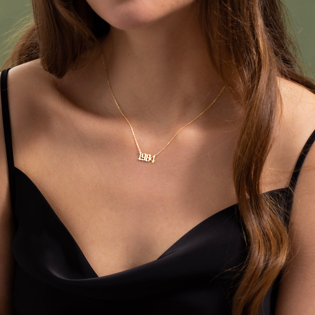 Personalized Number Necklace | Custom Year Date Necklace | Gold Lucky Number Jewelry | Personalized Necklace | Gift for Her