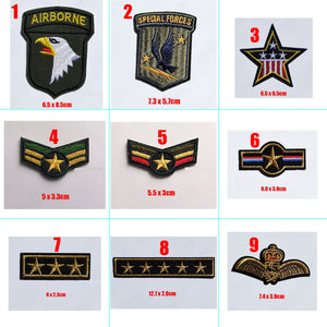 Military Army Patches Badges Iron On Sew On
