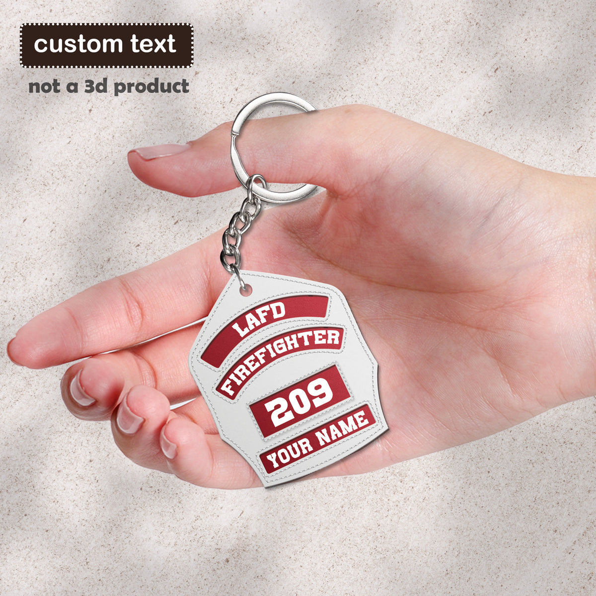 Firefighter Helmet Shield Custom Acrylic Keychain, Fireman Keychain, Personalized Firefighter Keychain, Gift For Firefighter