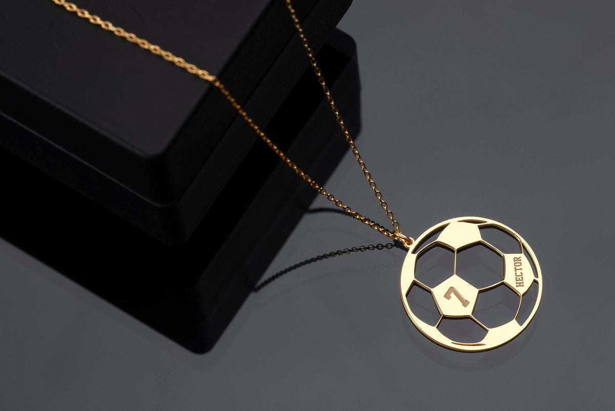 Personalized Soccer Necklace, Custom Soccer Name Necklace, Soccer Mom Necklace, Gift for Soccer Player, Soccer Gifts, Sports Necklace