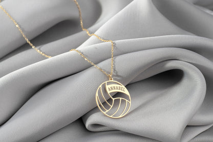 Personalized Volleyball Name Necklace, Custom Volleyball Necklace , Volleyball Mom Necklace, Volleyball Gift, Gift for Volleyball Player