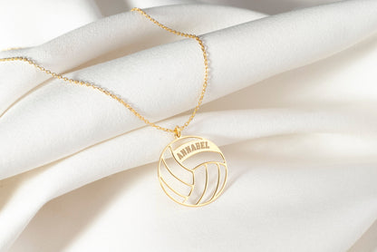 Personalized Volleyball Name Necklace, Custom Volleyball Necklace , Volleyball Mom Necklace, Volleyball Gift, Gift for Volleyball Player