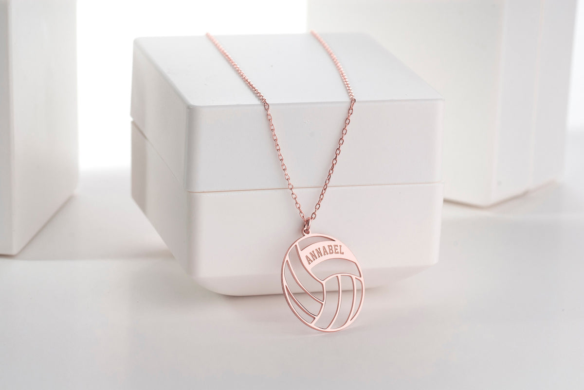Personalized Volleyball Name Necklace, Custom Volleyball Necklace , Volleyball Mom Necklace, Volleyball Gift, Gift for Volleyball Player