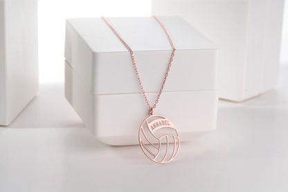Personalized Volleyball Name Necklace, Custom Volleyball Necklace , Volleyball Mom Necklace, Volleyball Gift, Gift for Volleyball Player