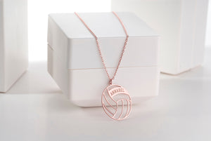 Personalized Volleyball Name Necklace, Custom Volleyball Necklace , Volleyball Mom Necklace, Volleyball Gift, Gift for Volleyball Player