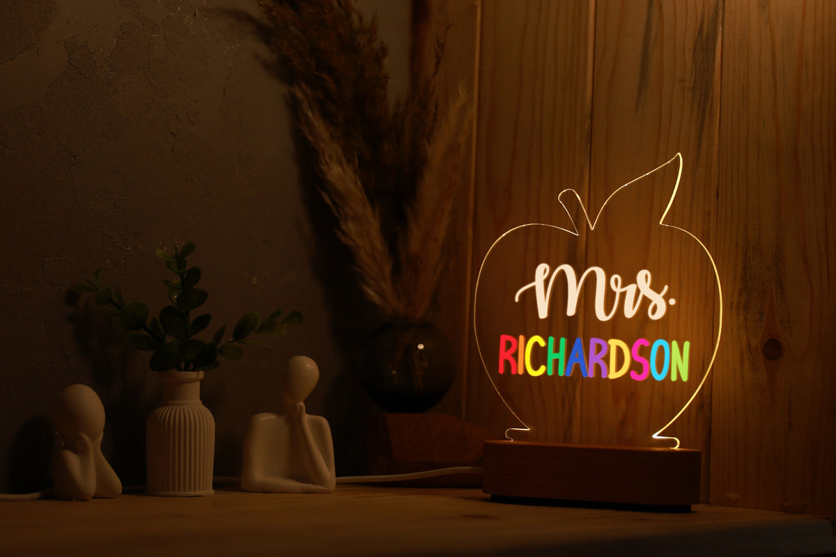 Personalized Teacher Gifts - Gift for Teacher - Back To School Gifts - Teacher Sign for Desk - Custom Classroom Decor - Desk Name Plate