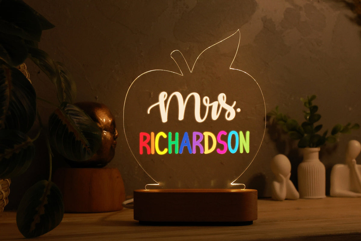 Personalized Teacher Gifts - Gift for Teacher - Back To School Gifts - Teacher Sign for Desk - Custom Classroom Decor - Desk Name Plate