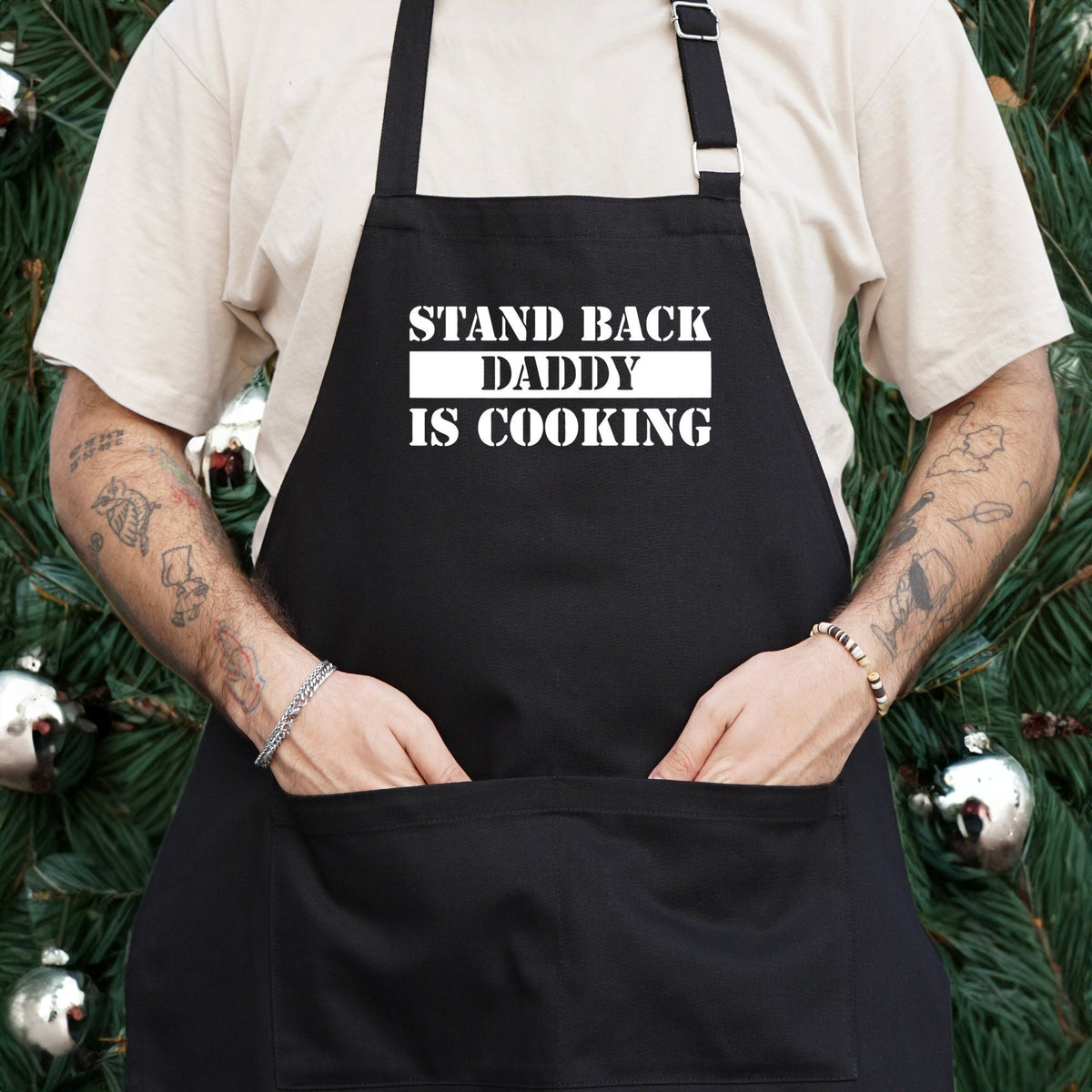 Apron For Men, Stand Back Daddy Is Cooking, Funny Apron, Apron With Pockets, Chef Apron, Father Cooking Apron, Chef Daddy Apron, Grill Gift