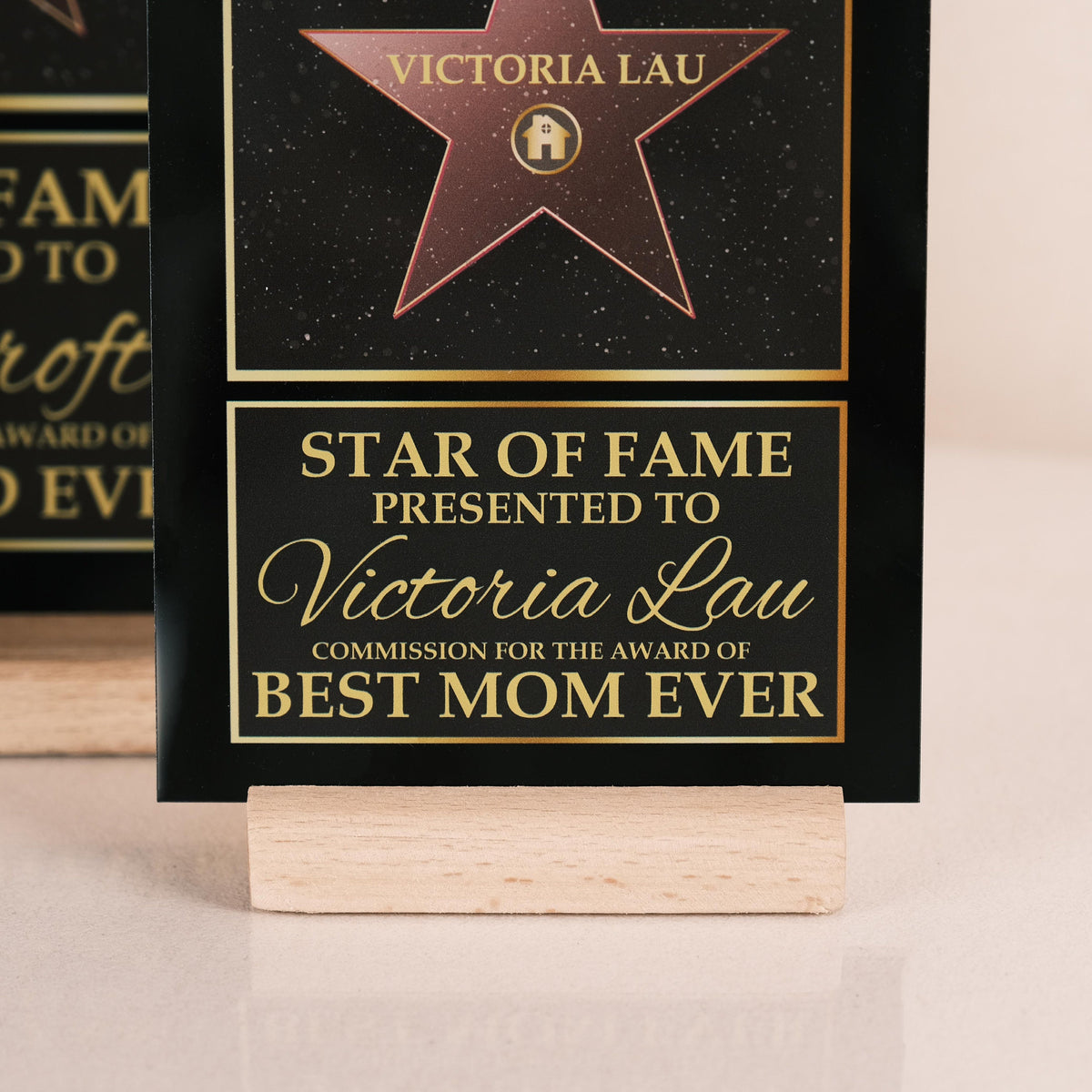 Personalized Hollywood Star Acrylic Plaque, Star Of Frame Keepsake, Hollywood Walk Of Fame Acrylic Plaque, Best Birthday Gift