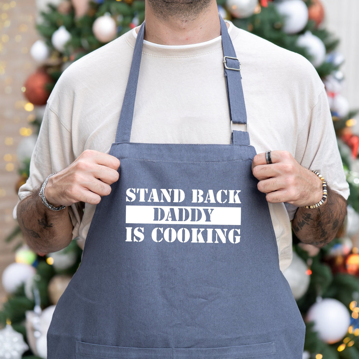 Apron For Men, Stand Back Daddy Is Cooking, Funny Apron, Apron With Pockets, Chef Apron, Father Cooking Apron, Chef Daddy Apron, Grill Gift