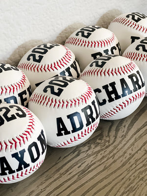Custom Baseball with name and year - baseball gift - coach gift - personalized hard ball game baseball