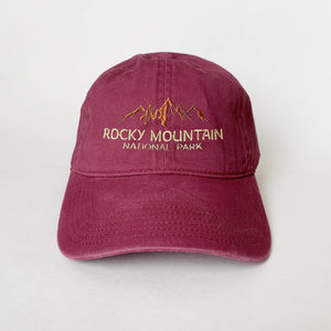 National Park Embroidered Cap Washed Cap Park Hat Travel Hat Baseball Hat Nature hat Camping Hat Road Trip Hat Mountain Hat Hiking Cap