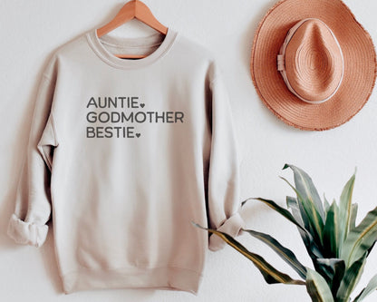 Matching Godparent Sweatshirt Gifts from Godkids, Auntie Godmother Bestie Crewneck, Uncle Godfather Legend Sweatshirt, God Parent Proposal