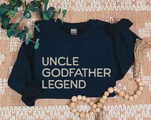 Matching Godparent Sweatshirt Gifts from Godkids, Auntie Godmother Bestie Crewneck, Uncle Godfather Legend Sweatshirt, God Parent Proposal