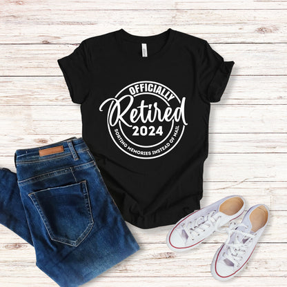 Officially Retired 2025 Shirt, Postal Worker Gift, Mailman Shirt, Mail Lady Gift, Retirement gift, Retired Postal Shirt, Post Office Worker