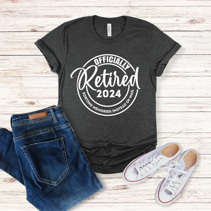 Officially Retired 2025 Shirt, Postal Worker Gift, Mailman Shirt, Mail Lady Gift, Retirement gift, Retired Postal Shirt, Post Office Worker