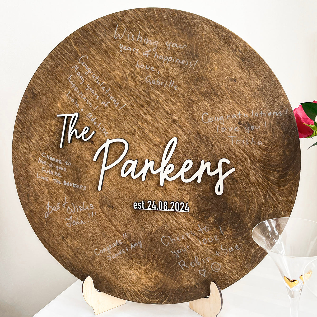 Wedding signs Wedding guest book alternative Last name wood sign Family name wooden sign Wedding date wood sign wedding gifts for the couple