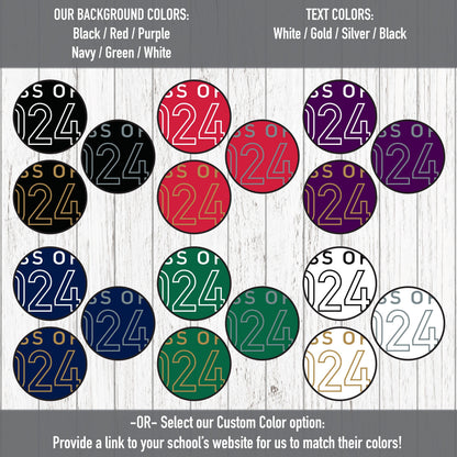 Custom Graduation Party Backdrop | Class of 2025 | High School Graduation | College Graduation | Multiple Sizes and Built-In Hang Ties
