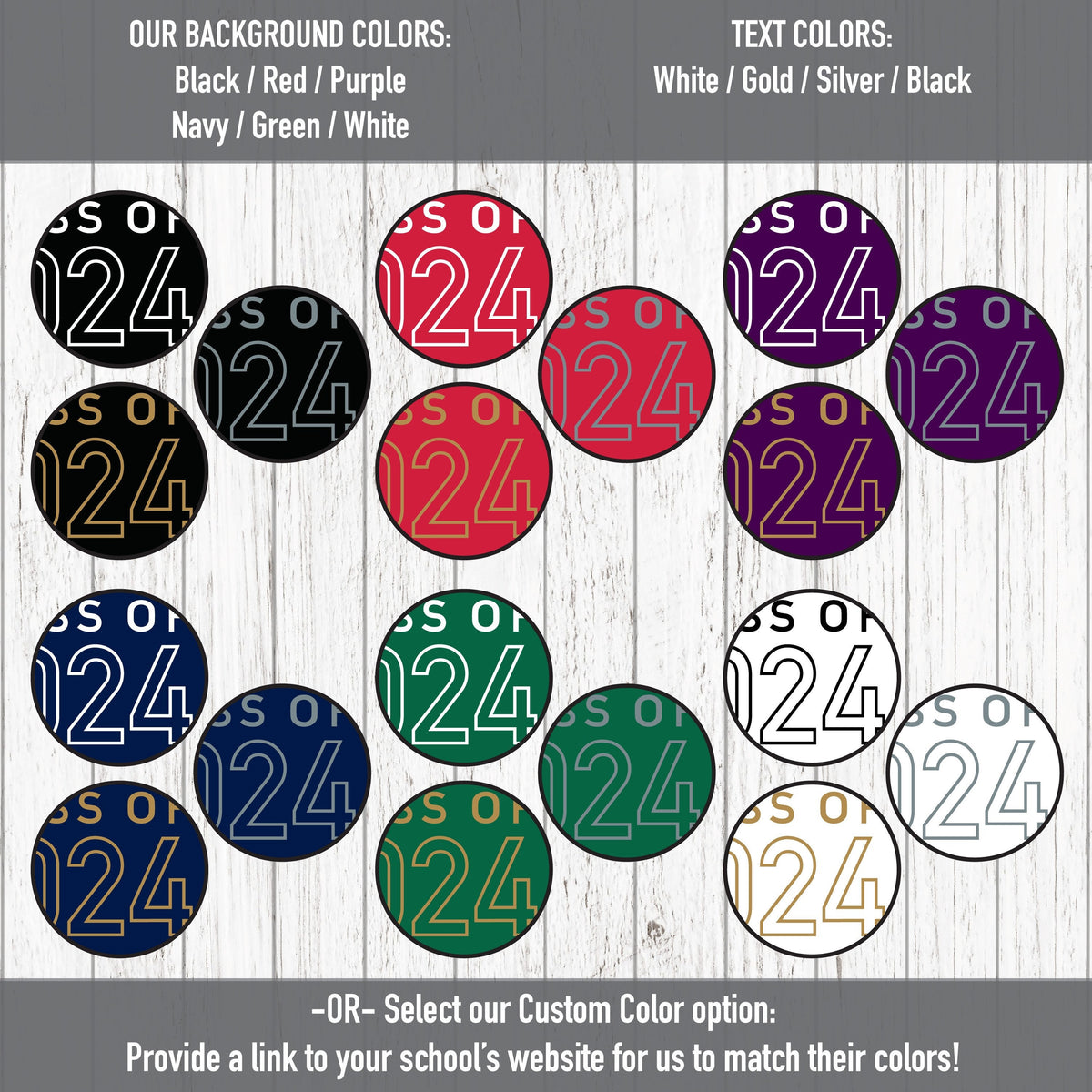 Custom Graduation Party Backdrop | Class of 2025 | High School Graduation | College Graduation | Multiple Sizes and Built-In Hang Ties