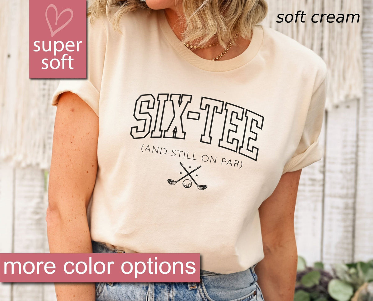 60th Birthday Golf Shirt, Six-Tee And Still On Par Shirts, 60th Birthday Gifts, Golfing Gift For 60th, Golf Balls 60 Birthday Gift, Grandpa