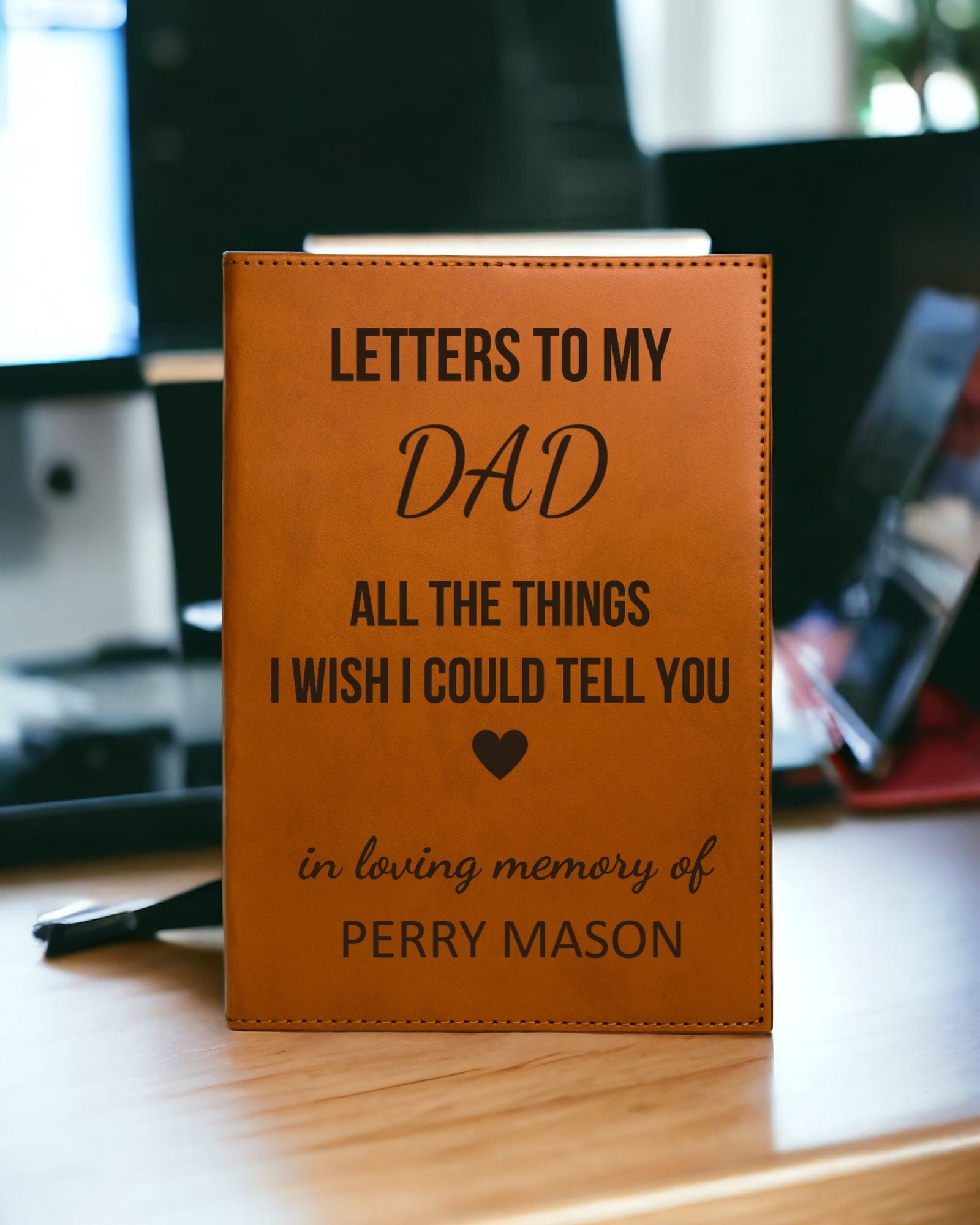 Loss of Father Memorial Gift Journal, DAD Loss Grief Journal, Letters to My Dad in Heaven Sympathy Gift Father in Heaven Loss of father gift