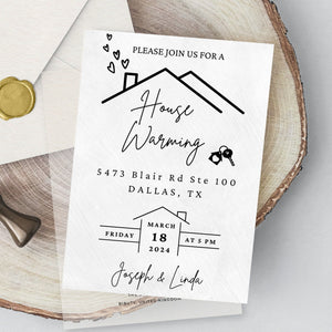 Housewarming Invite Template, Minimalist New Home Party Invite Card, Housewarming Invitation Card