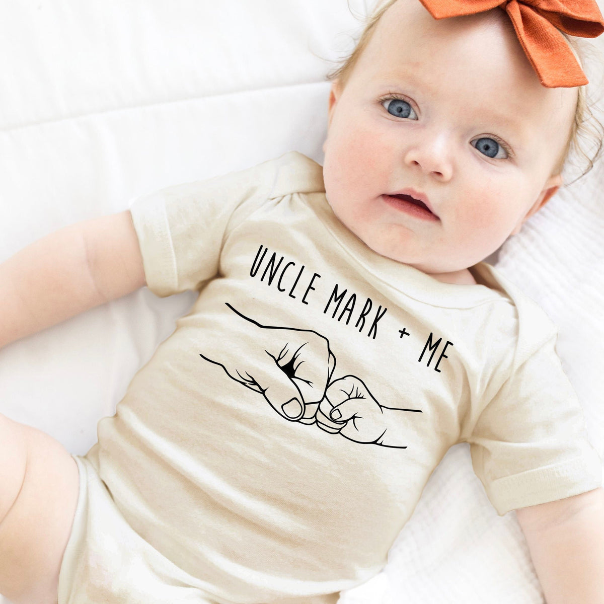 Custom Uncle + Me Onesie, New Baby Gift From Uncle, Custom Gift For baby, First Time Uncle Gift For Nephew