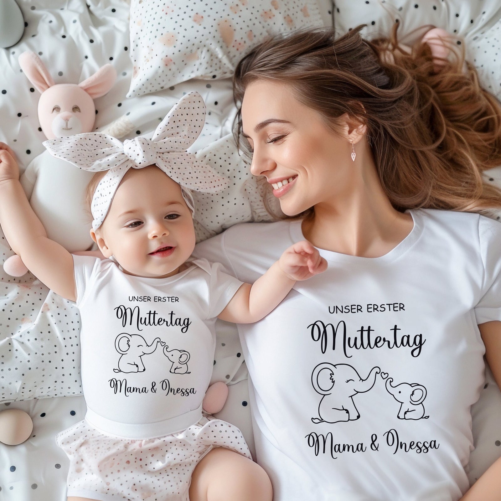 First Mother's Day Duo: Mom & Baby Matching Set. Personalized Mother's Day Gift. Mother's Day Gift. Mom Baby Outfit.