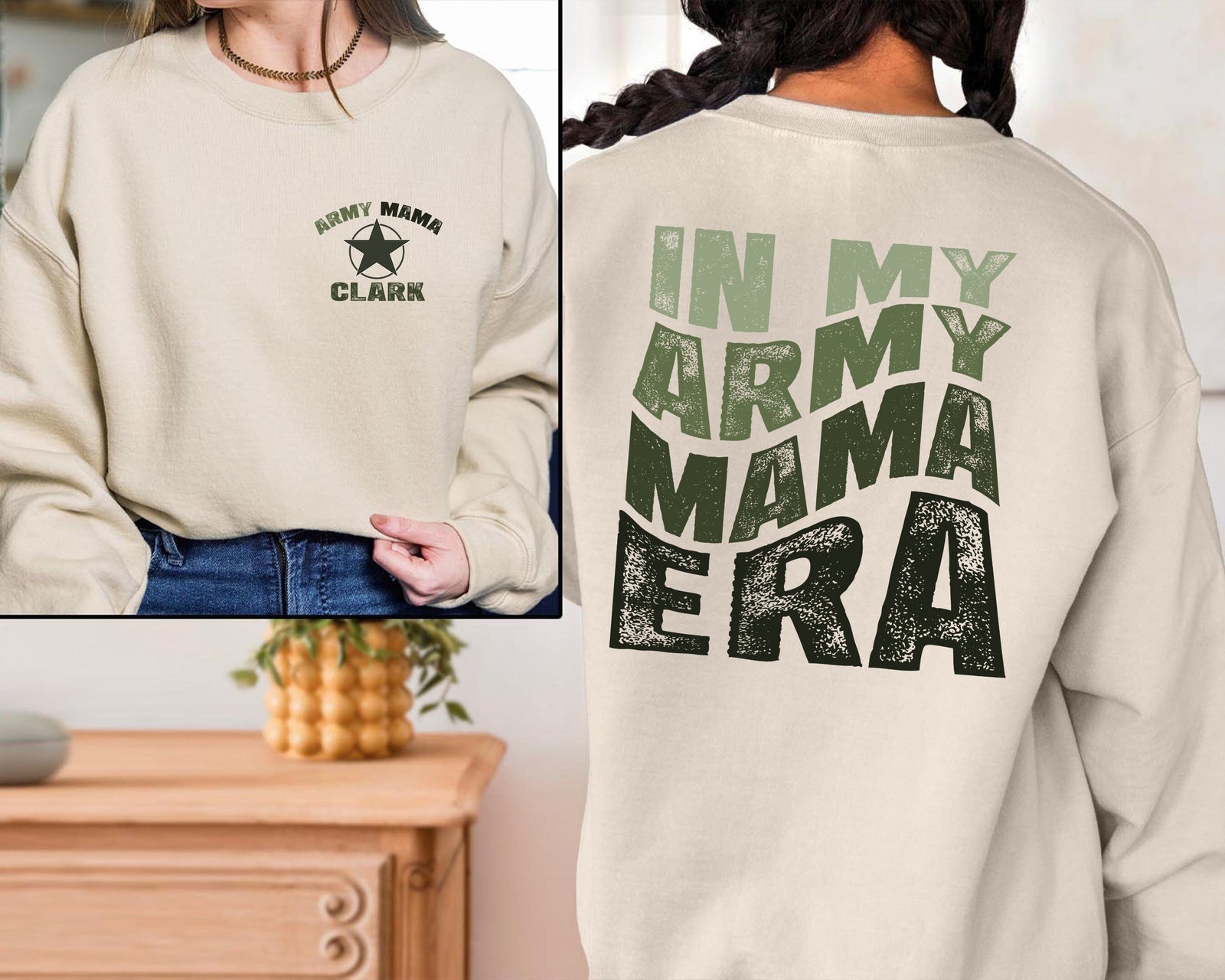 In My Army Mama Era Sweatshirt, Proud Army Mama Sweatshirt, Military Mom Sweatshirt, Army Mama Gifts, Solider Mom Sweater, Mother's Day Gift