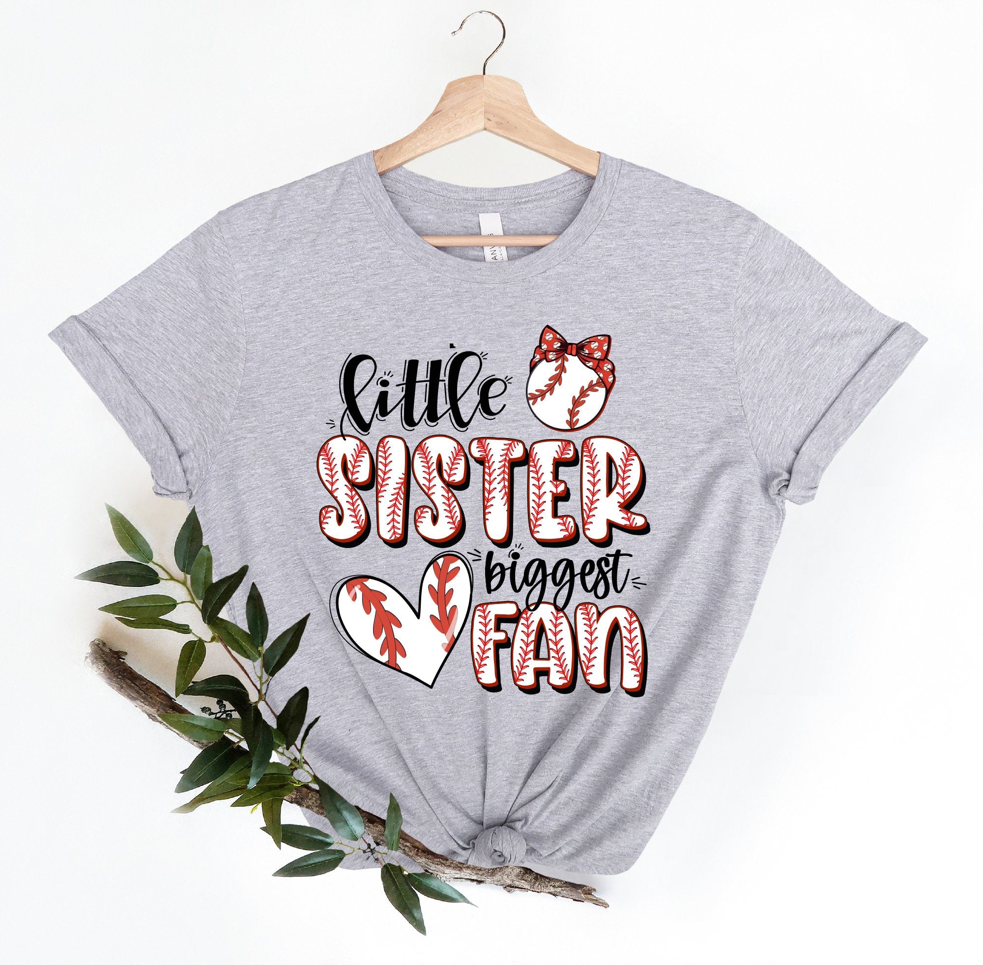 Baseball Sister Shirt, Little Sister Baseball Shirt, Baseball Game Day Shirt, Baseball Lover Tee, Baseball Biggest Fan Shirt, Baseball Shirt