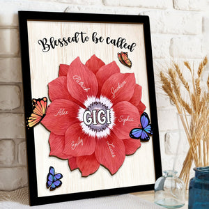 Personalized Nana Wooden Plaque, Custom Kid's Name Wooden Sign, Blessed To Be Called Grandma Wood Sign, Mother's Day Gift For Mom, Grandma