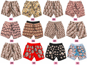 Custom Face Swim Shorts for Dad/Husband/Boyfriend, Personalized Photo Swimwear, Photo Swim Trunks, Picture Shorts Gift for Bachelor party