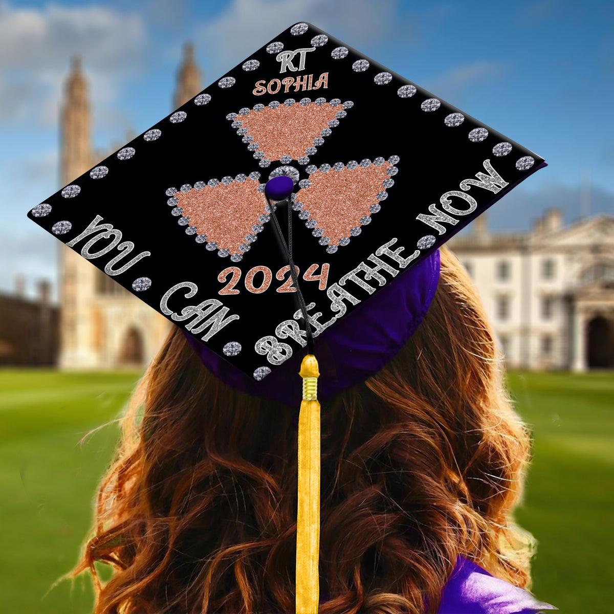Custom Radiology Graduation Cap Topper, Radiology Grad Cap Topper, Personalized Rad Tech Graduation, Class Of 2025, Radiology Grad Gift