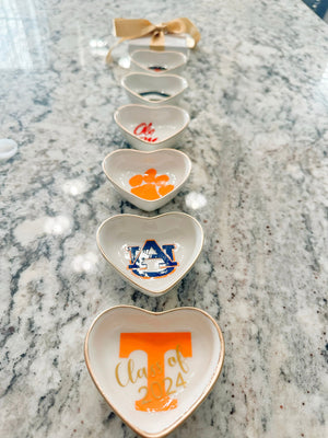 University custom trinket ring dish dorm decor graduation University jewelry personalized handmade college merch personalized graduate gift