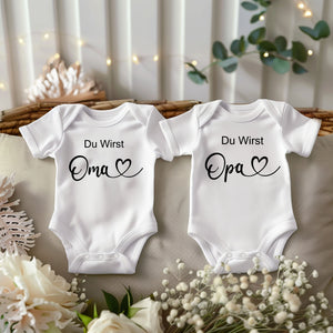 Pregnancy announcement bodysuit. Hello grandma and grandpa bodysuit. Pregnancy announcement bodysuit. You're going to be grandma and grandpa bodysuit.