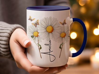 Daisy Mug, Daisy Gifts, Daisy Flower Cup, Daisy Flower Coffee Mug, Daisy Coffee , Daisy Gifts For Her, Daisy Gifts Women, april birth flower