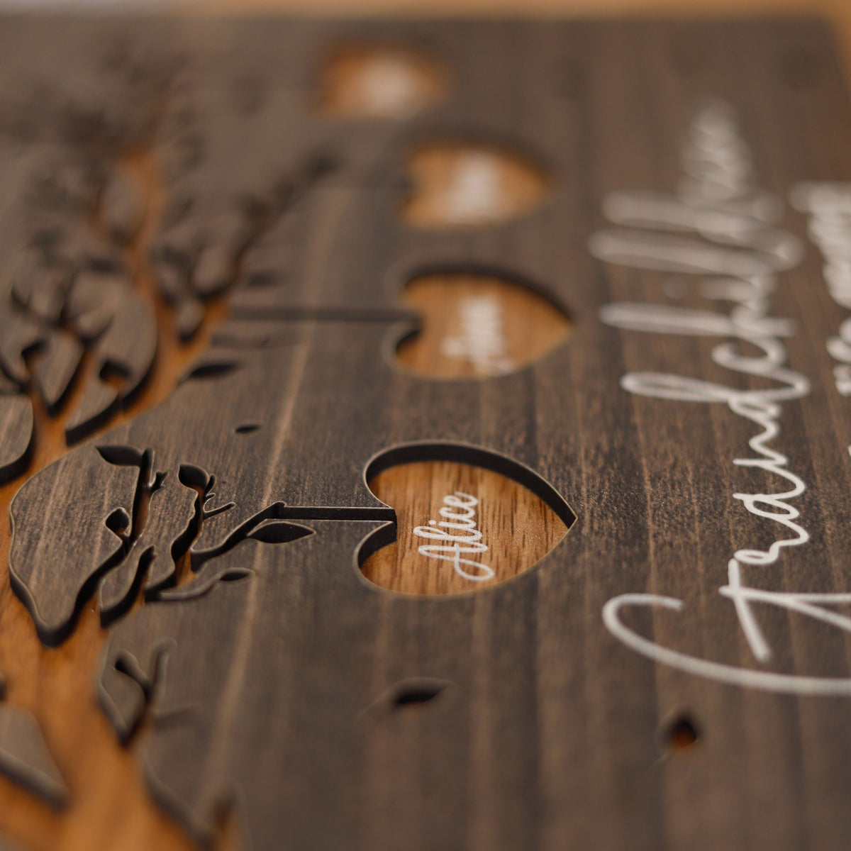 Personalized Wooden Sign for Grandparents, Gift from Grandkids, Grandchildren Names with Family Tree Plaque, Grandma Gifts, Gift for Grandpa