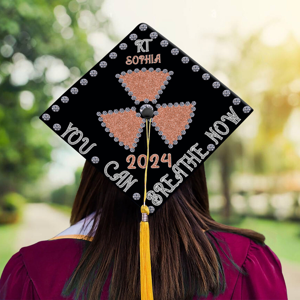 Custom Radiology Graduation Cap Topper, Radiology Grad Cap Topper, Personalized Rad Tech Graduation, Class Of 2025, Radiology Grad Gift