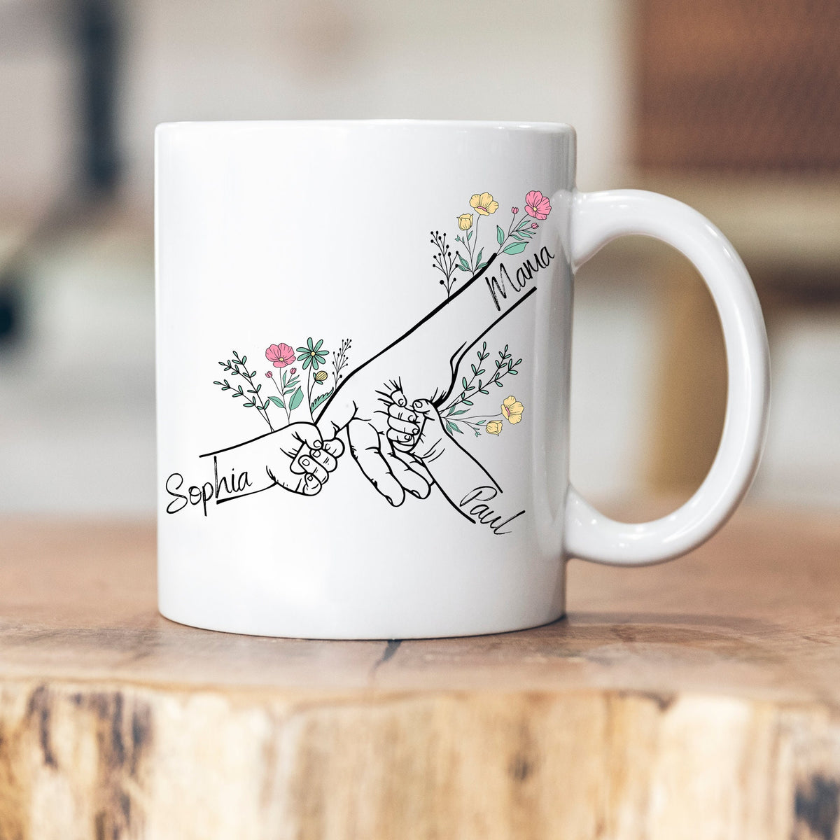 Mom Grandma Children - Mother's Day - personalized mug - Mother's Day gift - grandchildren - gift idea - ceramic mug