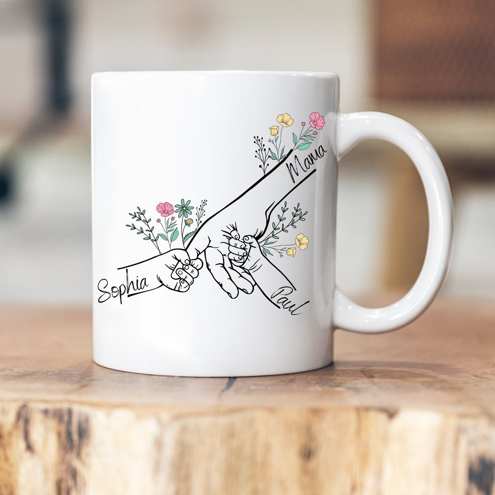 Mom Grandma Children - Mother's Day - personalized mug - Mother's Day gift - grandchildren - gift idea - ceramic mug